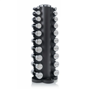 Гантельний ряд Fit-On Chrome Stand S 1-10 кг (110 кг)