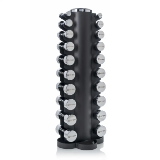 Гантельний ряд Fit-On Chrome Stand S 1-10 кг (110 кг)