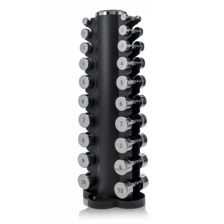 Гантельний ряд Fit-On Chrome Stand S 1-10 кг (110 кг)