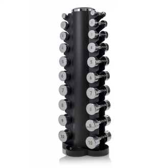 Гантельний ряд Fit-On Chrome Stand S 1-10 кг (110 кг)