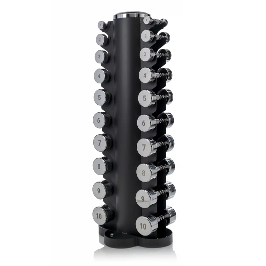 Гантельний ряд Fit-On Chrome Stand S 1-10 кг (110 кг)
