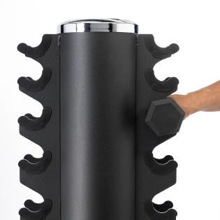 Гантельний ряд Fit-On Hex Stand S 1-10 кг (110кг)
