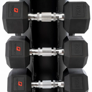 Гантельний ряд Fit-On Hex Stand S 1-10 кг (110кг)