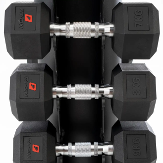 Гантельний ряд Fit-On Hex Stand S 1-10 кг (110кг)