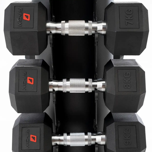 Гантельний ряд Fit-On Hex Stand S 1-10 кг (110кг)
