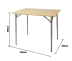 Стол Bo-Camp Suffolk 80x60 см Brown