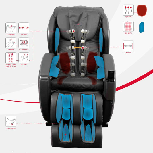 Масажне крісло Hilton III+Braintronics brown