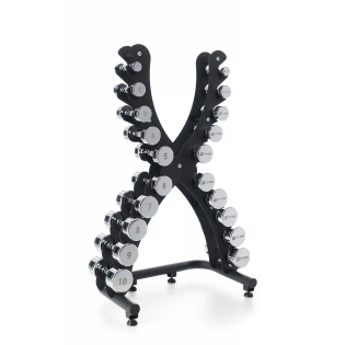 Гантельний ряд Fit-On Chrome Stand X 1-10 кг (110кг)