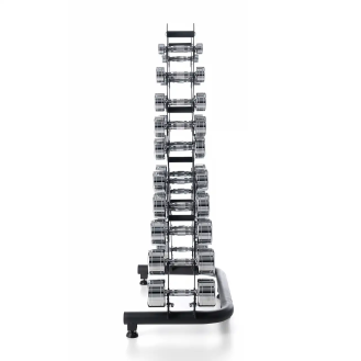 Гантельний ряд Fit-On Chrome Stand X 1-10 кг (110кг)