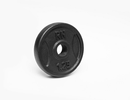 Металлический диск RN-Sport 1.25 кг под гриф 25 мм для гантели (штанги)