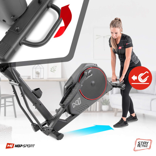 Орбітрек електромагнітний Hop-Sport HS-095C Moon сірий + мат