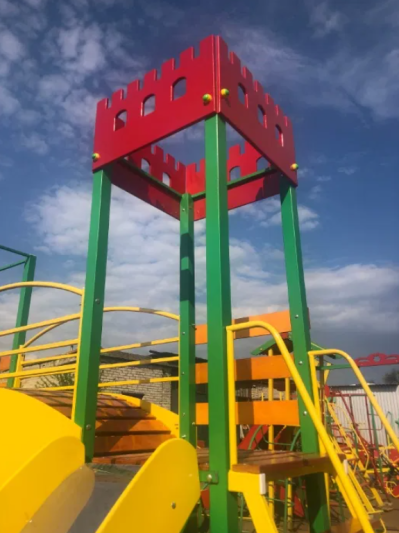 Дитячий ігровий майданчик Казка (ігровий комплекс, гірка, гойдалка)