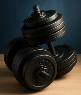 Гантели наборные Prof sport 2х13 кг с защитным покритием