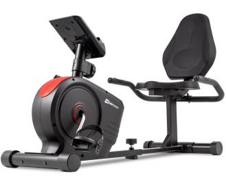 Горизонтальный велотренажер магнитный HS-2050L Beat красный
