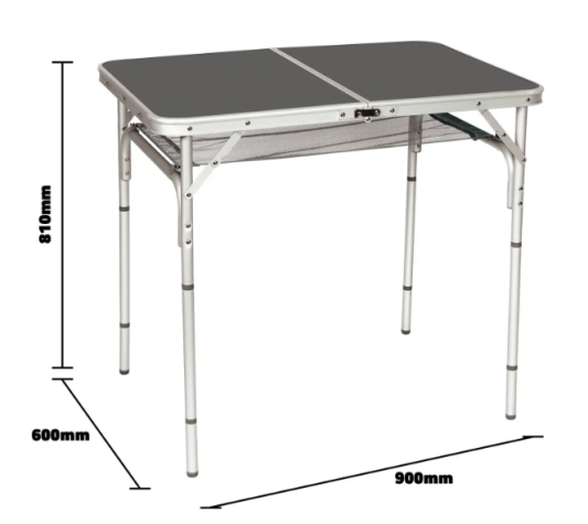 Стол Bo-Camp Case Model 90x60 см Grey