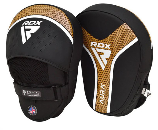 Лапы боксерские RDX T17 Aura Black Gold