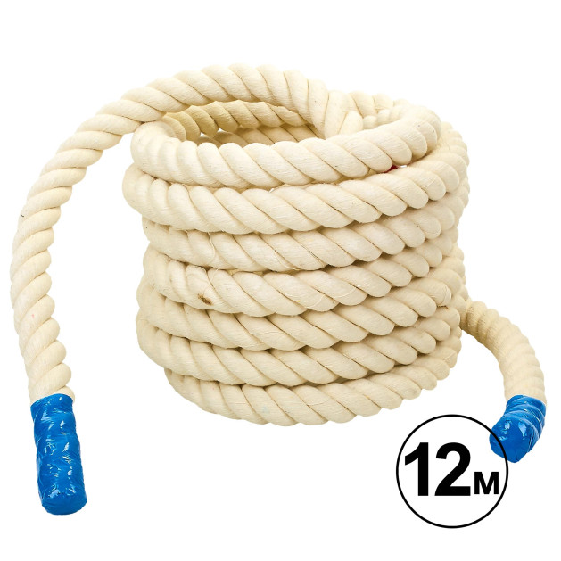 Канат для кроссфита Combat Battle Rope SP-Planeta UR R-6227-12 12 м белый