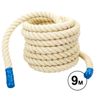 Канат для кросфіту Combat Battle Rope SP-Planeta UR R-6227-9 9 м білий
