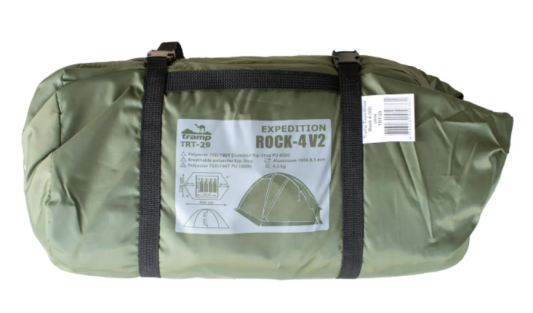 Палатка Tramp ROCK 4 (V2) зеленый