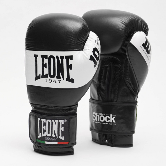 Боксерські рукавиці Leone Shock Black 12 ун