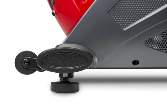 Горизонтальный велотренажер электромагнитный HS-070L Helix iConsole+ красный
