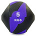 Медбол с двумя ручками Record Medicine Ball FI-5111-5 5 кг черный-фиолетовый
