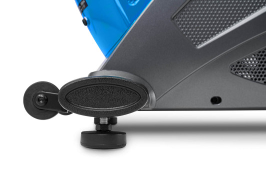 Горизонтальний велотренажер електромагнітний HS-070L Helix iConsole+ синій