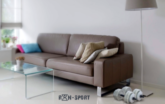 Гантель RN-Sport Gray 13 кг c ABS покрытием