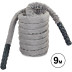 Канат для кроссфита в защитном рукаве Combat Battle Rope Zelart FI-5719-9 9 м черный