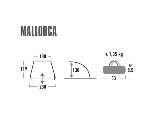 Намет High Peak Mallorca 40 Blue/Grey