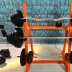 Скамья для жима TREX 1020 + 4 грифа + 2х15 кг, 4x10 кг, 4x5 кг, 4x2,5 кг