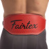 Кожаный атлетический пояс FAIRTEX 167076 15 см с подкладкой для спины красный