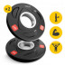 Диск олимпийский 4FIZJO 2 x 1.25 кг 51 мм металлический, прорезиненный Black