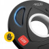 Диск олимпийский 4FIZJO 2 x 1.25 кг 51 мм металлический, прорезиненный Black