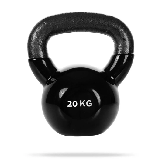 Гиря 20 кг металлическая с виниловым покритием GymBeam