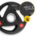 Диск олімпійський 4FIZJO 2 x 5 кг 51 мм металевий, прогумований Black