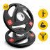 Диск олімпійський 4FIZJO 2 x 5 кг 51 мм металевий, прогумований Black