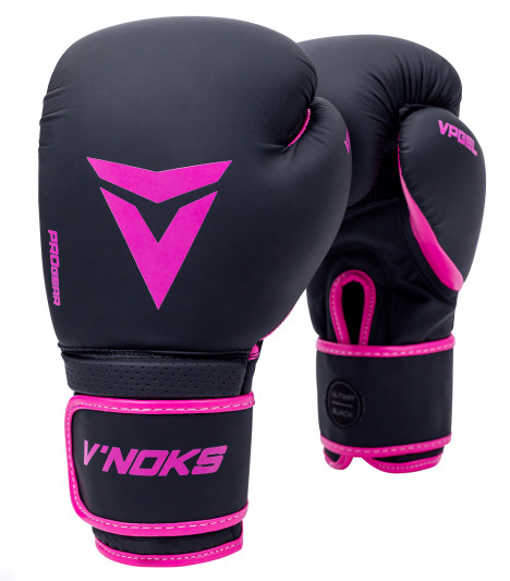 Боксерські рукавиці V`Noks Ultima Black Fuxia 10 ун