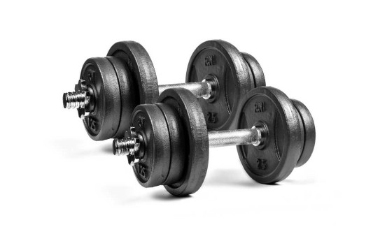 Металлические наборные гантели 2 по 11 кг RN-Sport