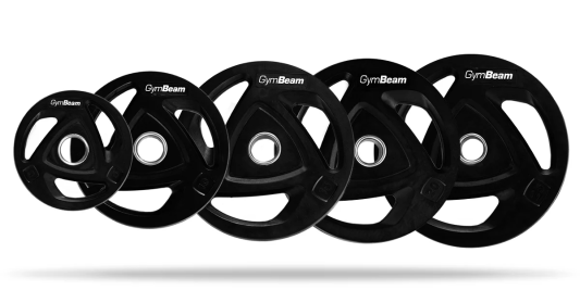 Диски для штанги олимпийские 51 мм GymBeam IRON 1.25-2.5-5-10-15-20-25 кг