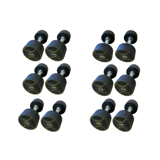 Гантельный ряд 25-50 кг Generation Fitness Полиуретан Цена за 1 кг