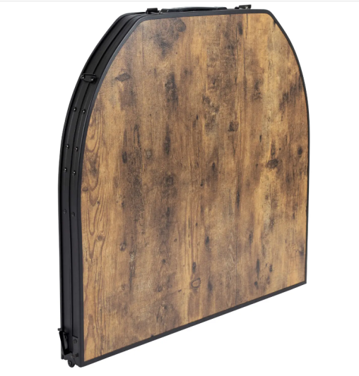 Стіл Bo-Camp Woodbine Oval 150x80 cm Black/Wood look
