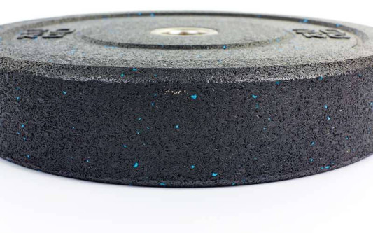 Бамперные диски для кроссфита Bumper Plates из структурной резины d-51 мм RAGGY ТА-5126-20 20 кг