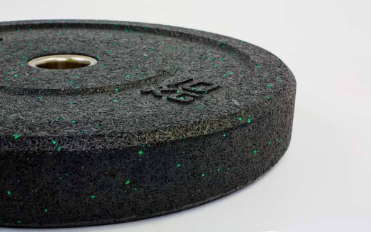 Бамперные диски для кроссфита Bumper Plates из структурной резины d-51 мм RAGGY TA-5126-10 10 кг