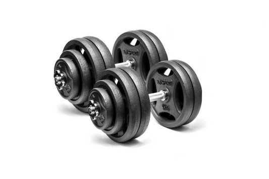 Гантели разборные RN-Sport 2 по 28 кг металлические