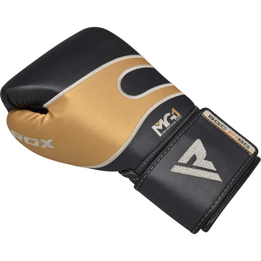 Боксерські рукавиці RDX Leather Black Gold 10 ун