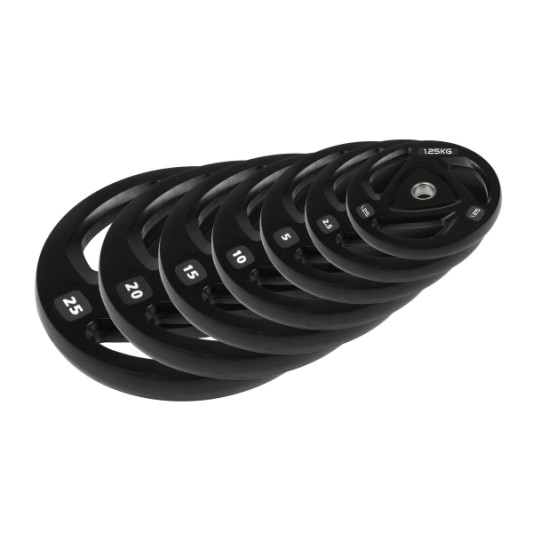 Диски (Блины) олимпийськие обрезиненные Fitnessport RCP17-25 25 кг