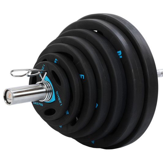 Диски (Блины) олимпийськие обрезиненные LiveUp LP8020 51 мм 2.5-5-10-15-20-25 кг