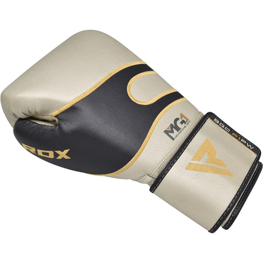 Боксерські рукавиці RDX Leather Pearl White 10 ун