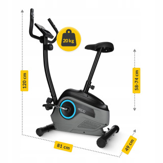 Велотренажер магнитный 4FIZJO Active+ Black/Blue